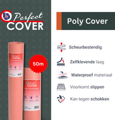 Perfect Cover® Polycover - 50m² / 140gsm - Floor protection - Plaster runner - Covering fleece - Water-repellent - All Floor types - Construction and Renovation