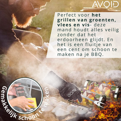 Avoid - Grillmand BBQ - Set Van 2 - 20cm