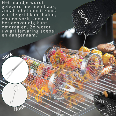 Avoid - Grillmand BBQ - Set Van 2 - 20cm