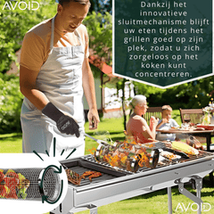 <tc>AVOID</tc>® - Cestello per griglia BBQ - Set da 2 - Disponibile in 2 misure