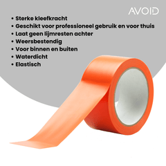 <tc>AVOID</tc>® - Nastro in PVC extra resistente - 5 cm x 25 m