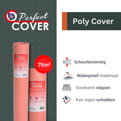 Rouleau de protection de sol Perfect Cover® Polycover - 25m² / 140GSM | Antidérapant | Étanche aux liquides | Voile non tissé | Antistatique | Sécuritaire et durable