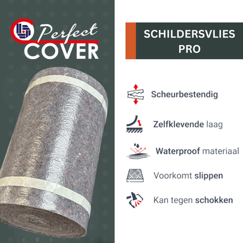 Schildersvlies Pro - 0.33M x 25M - Afdekvlies - Stucloper Vilt