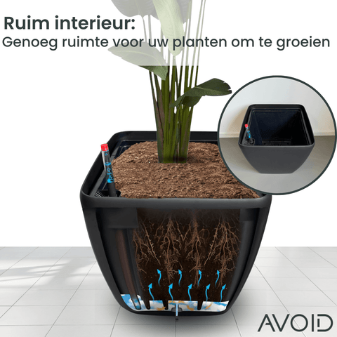 Avoid - Slimme Plantenbak Met Wielen - Vierkant