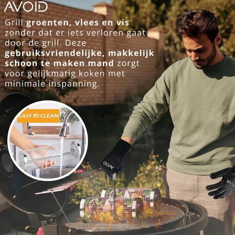 Avoid - Grillmand BBQ - Set Van 2 - 30cm