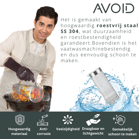 Avoid - Grillmand BBQ - Set Van 2 - 30cm