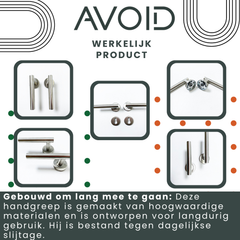 AVOID Deurklink Zilver 7