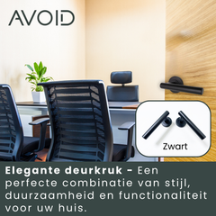 AVOID Deurklink Zwart 2