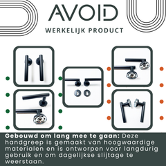 AVOID Deurklink Zwart 7