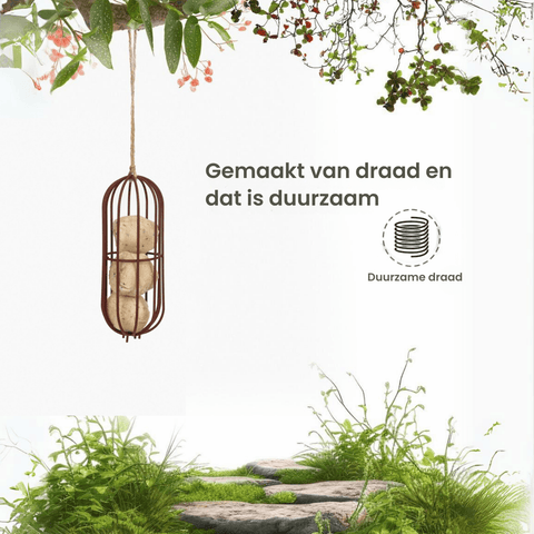 Singing Friend - Hello Beau - Voedersilo Van Draad - Ovaal Design - Verkrijgbaar in Bruin of Zwart