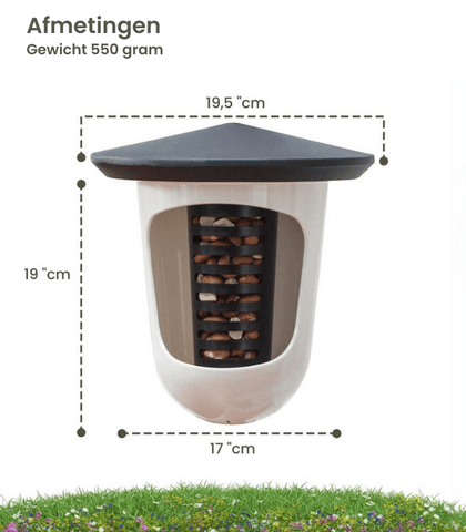 Singing Friend - Hello Multi Feedr - 100% Gerecycled Plastic Vogelvoederhuisje - Verkrijgbaar in Groen & Grijs