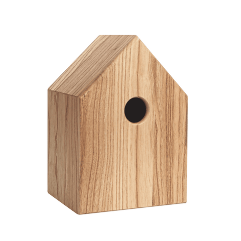 Singing Friend JAN - Wooden Nesting Box - House-shaped Design - Sustainable Bird Nesting Box