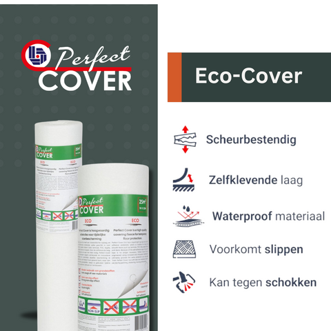 Perfect Cover® ECO - 0,65cm x 25m - Zelfklevend afdekvlies