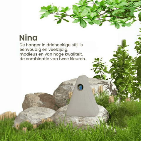 Singing Friend NINA - Ceramic Nesting Box - Beige - Handmade - Sustainable Bird Nesting Box