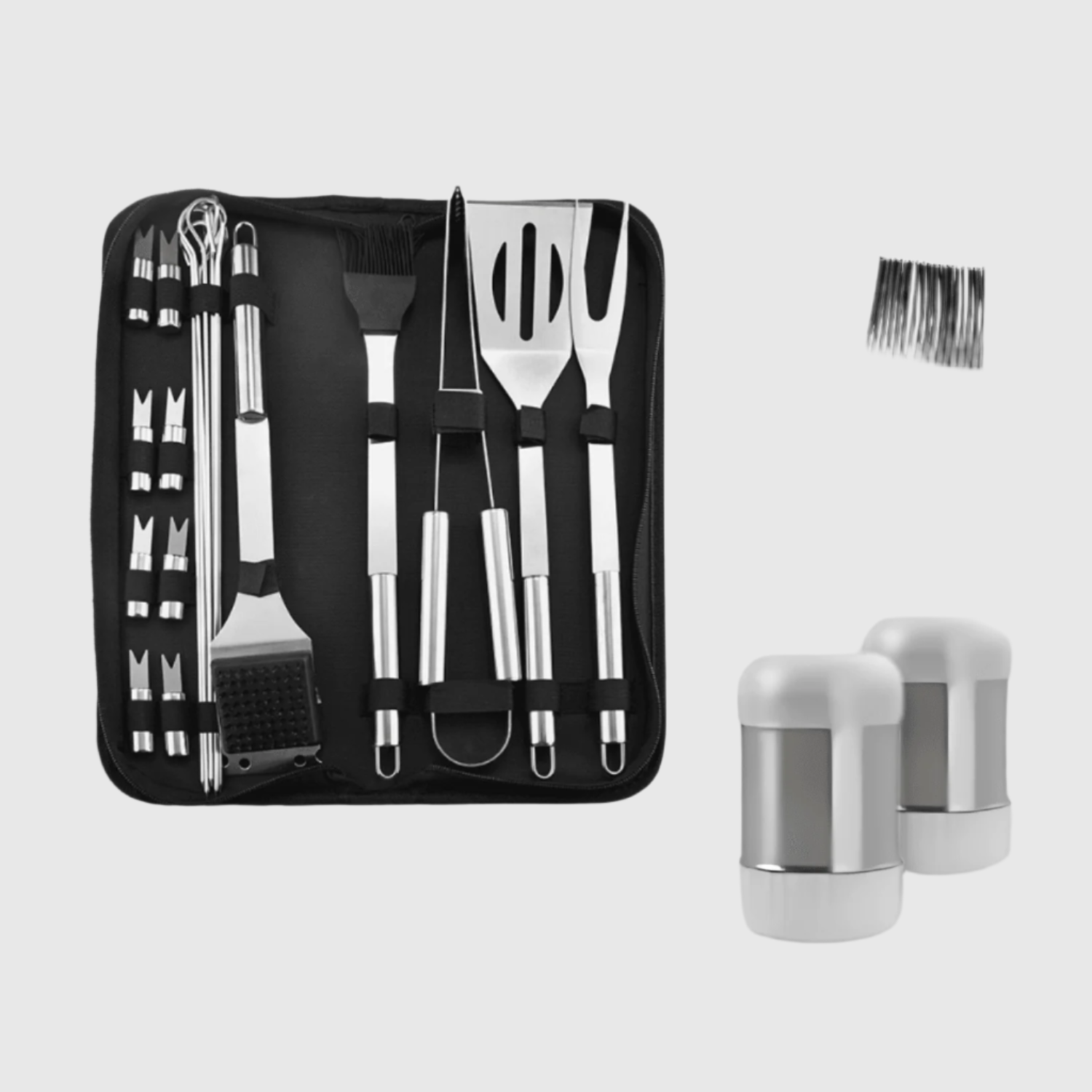 AVOID® - 28-delige Roestvrijstalen BBQ Gereedschapset - Avoid