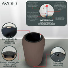 AVOID® - Slimme Bloempot - Tuscany Collectie - L - Avoid