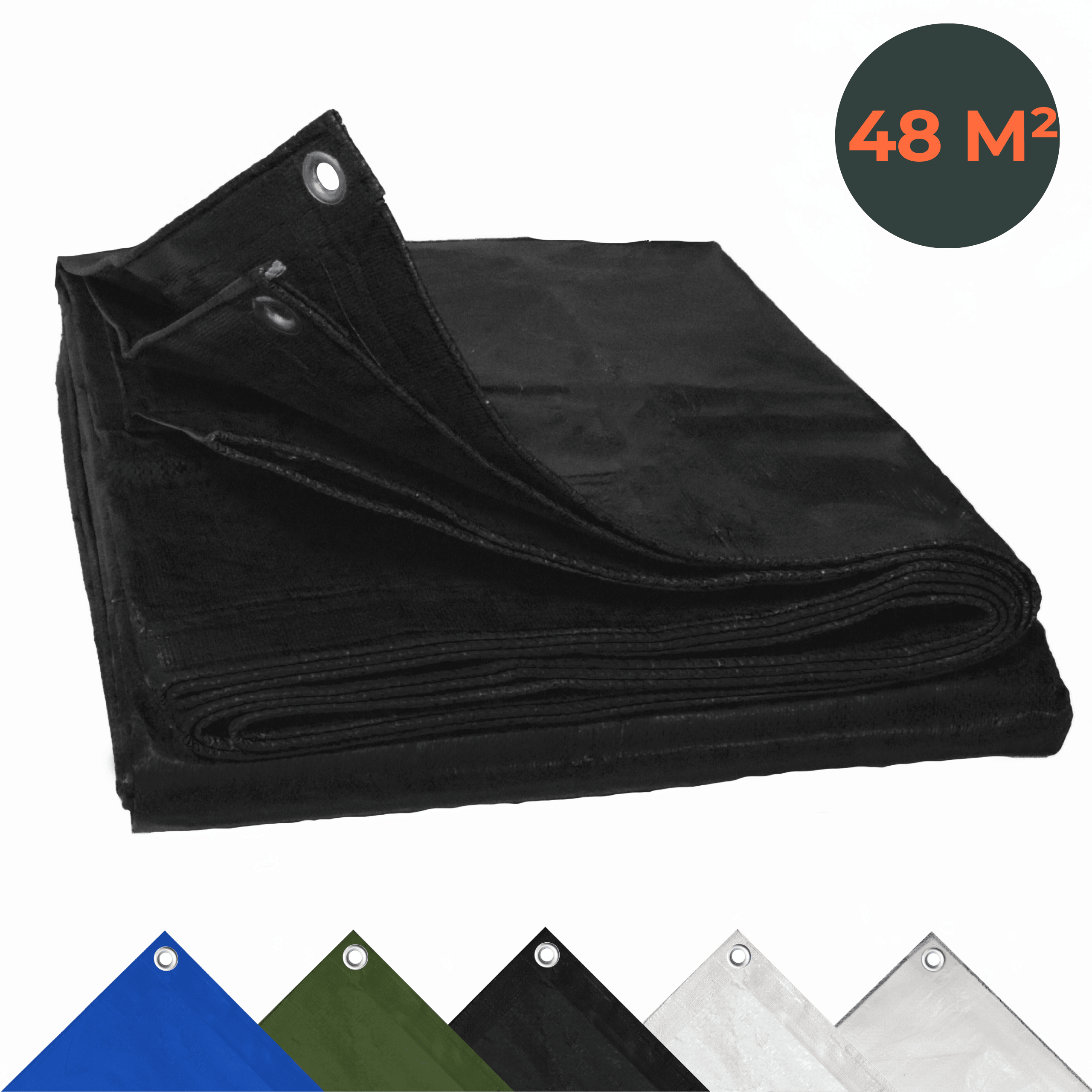 Perfect Cover® Afdekzeil - 6x8m - Strong - Verkrijgbaar in 5 Kleuren - Avoid